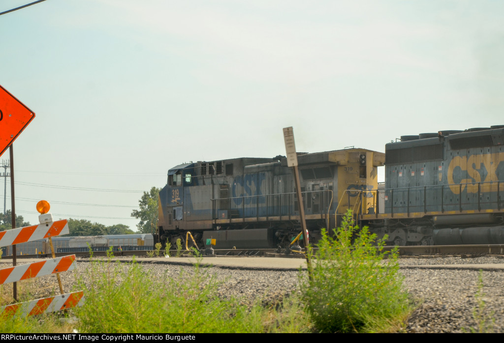 CSX AC44CW Locomotive in the yard